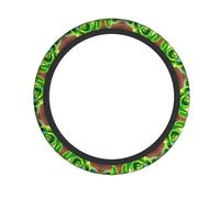 Universal Bright Cabbage Print Steering Wheel Cover â€“ Breathable Car Steering Wheel Cover for Cars, Trucks, SUVs, and ATVs