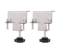 Universal Cabinet Clamp Stainless Steel Anti Slip Drawer Front Installation Clamps for Accurate Positioning Woodworking Professional DIY Tool for Cabinet Drawer Panel Installation (Silver)