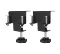 Universal Cabinet Clamp Stainless Steel Anti Slip Drawer Front Installation Clamps for Accurate Positioning Woodworking Professional DIY Furniture Hardware Tool 2PCS (Black)