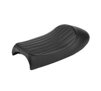 Universal Cafe Racer Style Black Vintage Motorcycle Saddle Seat With Hump Cushion Replacement Compatible With CG125 Models(Vertical strip Black)