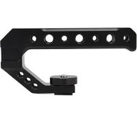 Universal Camera Cage Top Handle Grip for SLR Mirrorless Cameras, Aluminum Alloy Ergonomic Handle with Cold Shoe and Multiple 1/4" 3/8" Screw Ports for Mic Light MonitorPractical design and Durable