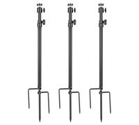 Universal Camera Stand Mount Tripod Bracket Outdoor on Soft Ground Stand for Hunting Fishing (Black X3)