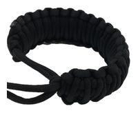 Universal Camera Umbrella Rope Bracelet, Adjustable Paracord Wrist Strap | Hand Knitted Polyester, Black Iridescent Finish, for Binoculars, Portable Tools, Hiking, Birdwatchers