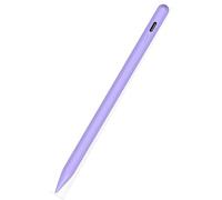 Universal Capacitive Stylus Pen for Samsung Galaxy Tab A7/A8/A9/A9 Plus/A11/iPad iPhone- Android/iOS/Windows Compatible Writing/Drawing Tool, Pressure Sensitivity, Replaceable Tips (Purple)