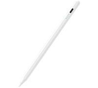 Universal Capacitive Stylus Pen for Samsung Galaxy Tab A7/A8/A9/A9 Plus - Android/iOS Compatible Writing/Drawing Tool, Pressure Sensitivity, Replaceable Tips (White)