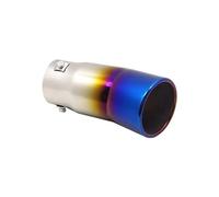 Universal Car Accessories Exhaust Muffler Stainless Steel Pipe Car Rear Tail Styling Tail Throat Decoration(Blue)