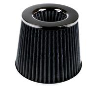 Universal Car Air Filte, High Power Sports Mesh Cone Air Intake Filter for Car Automobile Racing, (Black)