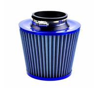 Universal Car Air Filte, High Power Sports Mesh Cone Air Intake Filter for Car Automobile Racing, (Blue)