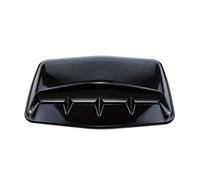Universal Car Air Vent Hood Base Decorative Cover With Stripe Outer Intake Tank(Black)