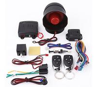 Universal Car Alarm System, Car Alarm System Immobilizer Kit, Wireless Car Alarm Security System Protection Anti-theft System Keyless Entry with 2 Remote Controls Siren