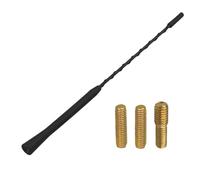 Universal Car Antenna Replacement, AM/FM/DAB Roof Car Radio Aerial Mast, Radio Signal Booster, Short 23cm/9 inch Rod Car Antenna for Vehicles (Including Trucks, Hatchbacks, Saloons), Screws M4, M5, M6