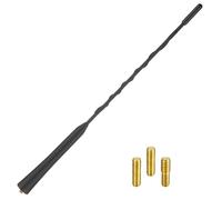 Universal Car Antenna Replacement, Automobile Aerial-Universal Automobile Radio Antenna, AM/FM/DAB Roof Car Radio Aerial Mast Screws M4 M5 M6 for vehicles including trucks, saloons (Black)