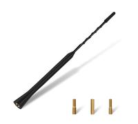Universal Car Antenna Replacement for AM/FM/DAB Roof Car Radio, 23cm/9 Inch Roof Aerial Mast with M4, M5, M6 Adapters for Cars, Trucks, Vans, Motorhomes, Easy Installation and Reliable Reception
