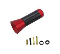 Universal Car Antenna Signal 3.5CM Carbon Fiber Roof Radio Short Aerial Mini FM/AM Auto Accessories(Red)