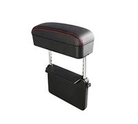 Universal Car Armrest Box Elbow Support Adjustable Car Center Console Arm Rest Box Auto Seat Gap Organizer For Car Interior Part(1 set Black Red)