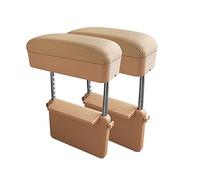 Universal Car Armrest Box Elbow Support Adjustable Car Center Console Arm Rest Box Auto Seat Gap Organizer For Car Interior Part(2 sets Beige)