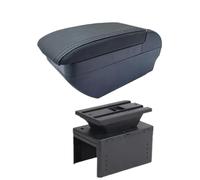Universal Car Armrest Box Universal Center Centre Console Armrest Large Space With Cup Holder Ashtray(E black line 9USB)