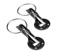 Universal Car Bonnet Pins Hood Lock Latch Kit Hood Safety Pins for Racing Sport Car(Black)