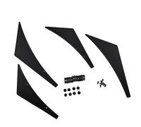 Universal Car Canards Front Bumper Stickers Lip Splitter Diffuser Fins Body Side Spoiler Wing Tuning Valence Chin Trim OTBEHUWJ(A)