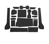 Universal car coasters Car Door Groove Mat Anti-slip Rubber Gate Slot Pads Cup Holder For Isuzu Dmax D-max 2021 2022 2023(LHD-Black)