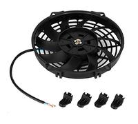 Universal Car Cooling Fan 24V 9 Inch Electric Condenser Blower High Performance Quiet Durable Replacement for Trucks SUVs ABS Plastic