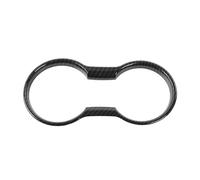Universal Car Cup Holder For Mustang 2015-2023 Car Front Water Cup Holder Decoration Cover Trim Frame Interior Accessories Auto Cups Holders(Carbon Fiber Grain)