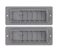 Universal Car Dashboard for Vehicle Hvac Repair Air Vent Grille 2pcs | ABS Construction, Multiple Vents with Quick Setup, Airflow Direction Control, for Dashboard Openings
