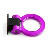 Universal Car Decorative Trailer Ring Hook Front Tow Hook Automotive Bumper Decoration, Round, Purple
