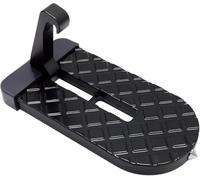 Universal Car Door Step, Heavy-Duty Aluminum Alloy Folding Step, 400LB Capacity Roof Access Ladder, Fits Most SUVs/Trucks/Cars, Black