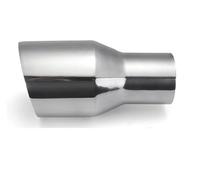 Universal Car Dual Wall Exhaust Muffler Pipe 3" Inlet 4" Outlet Auto Exhaust Tip Stainless Steel Tail Tube 76mm-101mm Car Exhaust Tip(NO.3276)