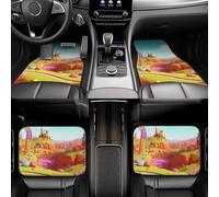 Universal Car Floor Mats 4 Piece for Car candy land Automotive Floor Matsfor SUV Non-SlipLiner Decor Fit for SUV Truck