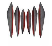 Universal Car Front Bumper Lip Spoilers Decoration Diffuser Splitter Front Bumper Spoilers(Carbon fiber)