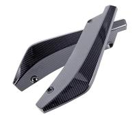 Universal Car Front Rear Bumper Strip Lip Spoiler Diffuser Splitter Scratch Protector Carbon Fiber Winglets Side Skirt Extension(Carbon fiber look)