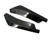 Universal Car Front Rear Bumper Strip Lip Spoiler Diffuser Splitter Scratch Protector Carbon Fiber Winglets Side Skirt Extension(Black)