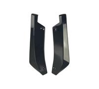 Universal Car Front Rear Bumper Strip Lip Spoiler Diffuser Splitter Scratch Protector Carbon Fiber Winglets Side Skirt Extension(Black)