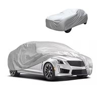 Universal Car Full Cover Waterproof Breathable Rain Snow All Weather Protection Auto Cover Windproof Dustproof Scratch Resistant UV Protection, Grey, S/M/L (M (430 x 160 x 120cm))