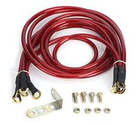 Universal Car Grounding Wire Kit, 5 - Point Ground Cable System, Red, 5 Pieces - Improved Starting Performance, Enhanced Engine Power, for Safe Driving (Red)