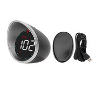 Universal Car HUD Digital Speedometer Multifunction for Vehicles GPS Speedometer Car Speed Limit Warning Device Digital Dashboard ABS and Metal Material Black and Silver