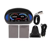 Universal Car HUD Display OBD2 GPS Mode with Inclinometer and - High Definition TFT LCD Speedometer and RPM Gauge for Vehicles After 2008 - Multi Function Dashboard Warning