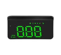 Universal Car HUD (Head-Up Display) - Windshield-Mounted GPS Speedometer with Digital MPH Display, Speed & Fatigue Driving Alarms for All 5V Vehicles