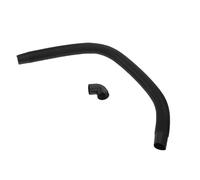 Universal Car HVAC Heater Cool Air Outlet Kit Corrugated Hose | 900mm Plastic Vent Duct, 90 Degree Reducer, Black Finish, for Truck Cabin and Rv Ventilation