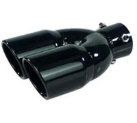 Universal Car Inlet Double-Barrel Rear Exhaust Tip Tail Pipe Muffler Outlet Stainless Steel Accessories Car Exhaust Pipe