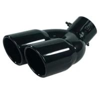 Universal Car Inlet Double-Barrel Rear Exhaust Tip Tail Pipe Muffler Outlet Stainless Steel Accessories Car Exhaust Pipe