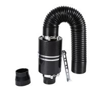 Universal Car Intake Pipe Carbon Fiber Intake Hose High Flow 3inch Admission Bent Stretch Cold Air Intake Kit Filter Induction Automotive Air Intake Pipe
