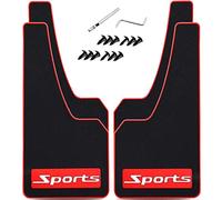 Universal Car Mud Flaps Fender Splash Guards Flexible Mud Guard for Splash Front and Rear Sports Sedan SUV Off-Road Vehicle Soft Rubber Material Car Rally Modified 4Pack