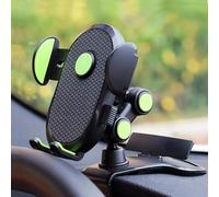 Universal Car Phone Holder, 360° Rotatable Car Phone Holder, One-Hand Operation For Car Dashboard [Ultra Stable],Suitable For All Smartphones black-green-KongWLing