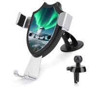Universal Car Phone Holder Cradle 360° Rotation Auto Mount Stand Suction Cup Cell Airplane Under The Polar Night Sky Phone Mount for Dashboard Windshield Air Vent Compatible with All Smartphones
