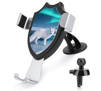 Universal Car Phone Holder Cradle 360° Rotation Auto Mount Stand Suction Cup Cell Arctic Fox Phone Mount for Dashboard Windshield Air Vent Compatible with All Smartphones