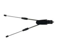 Universal Car Radio Antenna, Dual Antenna FM TV Signal Booster (Black) | Adjustable 5.1-13 Inch Compact Vehicle Reception Enhancer for Improved Sound & Picture Quality