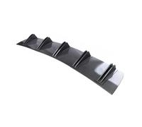 Universal Car Rear Bumper Lip ABS Double Wing Rear Shark Chassis Fin Style Curved Bumper Lip Diffuser Anti-collision 2 In 1(carbon fiber)
